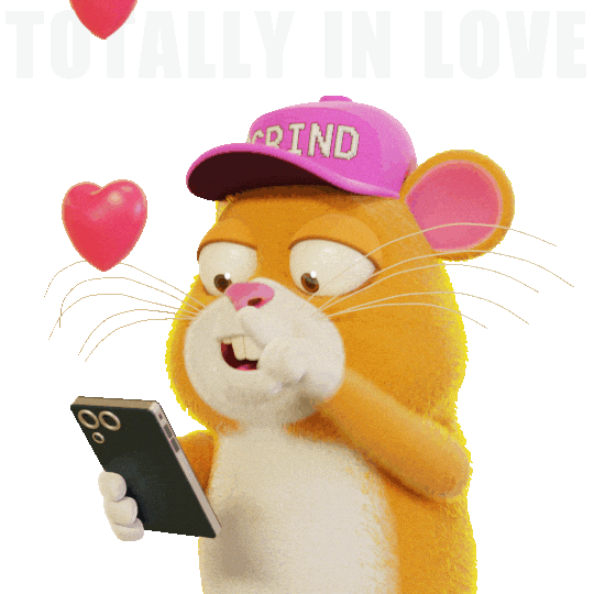 So In Love Hamster Sticker by Grind