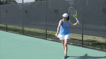 women's tennis wave GIF by GreenWave