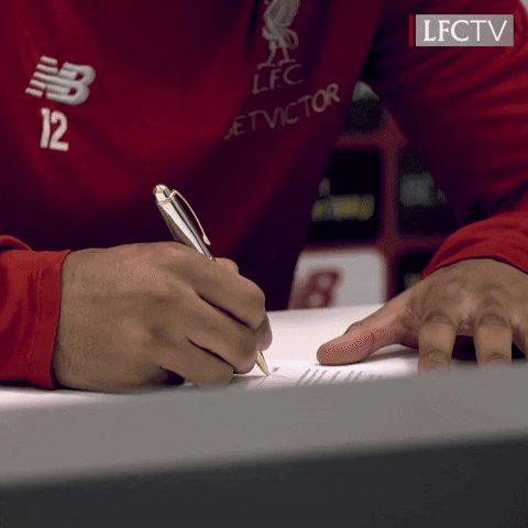 signing premier league GIF by Liverpool FC