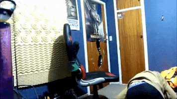 Drunk Foster Taking Off Pants GIF