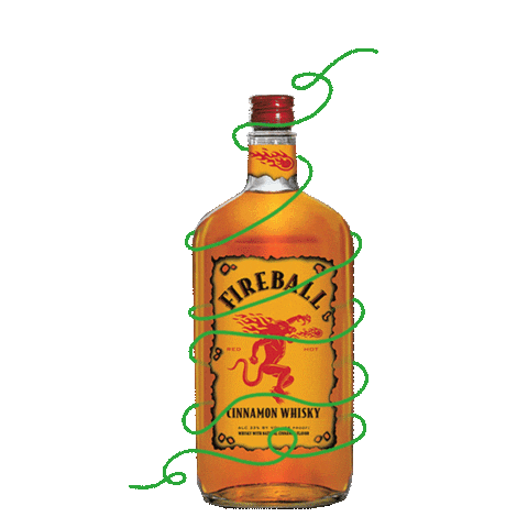 The Dragon Alcohol Sticker by Fireball Whisky