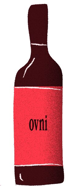 Party Wine Sticker by Ovni vinos