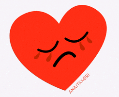 Sad Heart GIF by Ana Armendariz