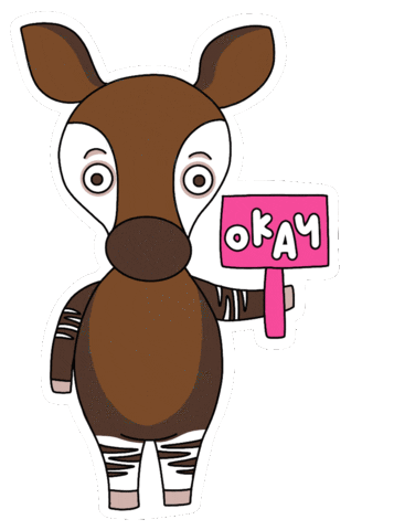 Okayokapi Sticker