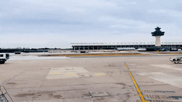always moving on the move GIF by Dulles International Airport