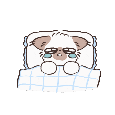 Sick Good Night Sticker by koimoffee