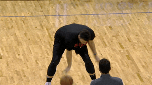 jusuf nurkic bounce GIF by NBA