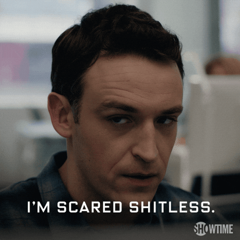 Scared Dan Soder GIF by Billions - Find & Share on GIPHY
