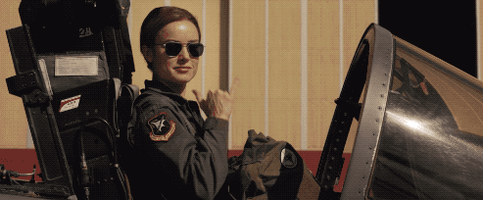 Captain Marvel Avengers GIF