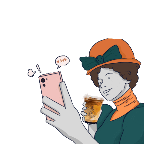 Sleepy Kopi Sticker by The Udaya