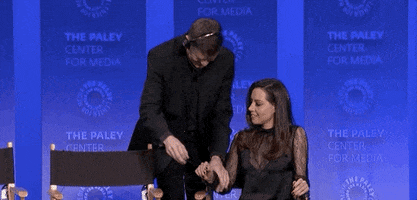 aubrey plaza mic GIF by The Paley Center for Media