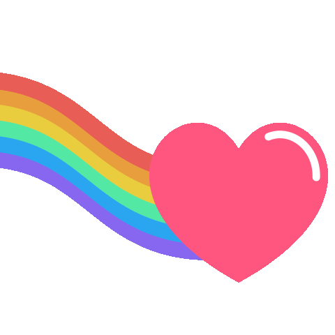 Love Is Love Heart Sticker by Rob Diaz