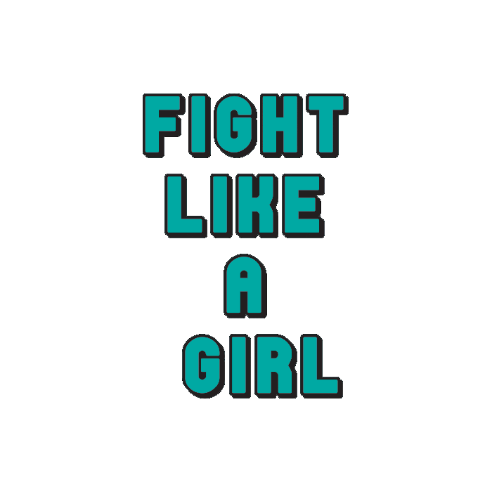 Fight Like A Girl Sticker for iOS & Android | GIPHY
