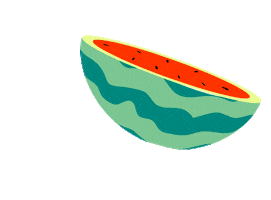Watermelon Melon Sticker by Rebecca Mock