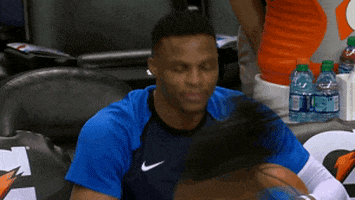 tired russell westbrook GIF by NBA