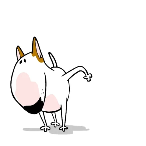 Peeing Bull Terrier GIF by Jimmy the Bull