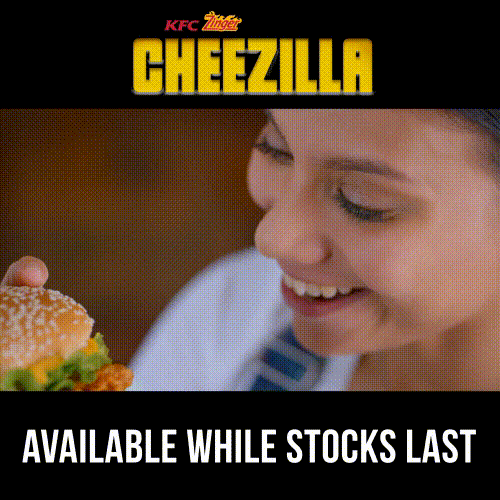 cheezilla available while stocks last GIF by KFC Malaysia
