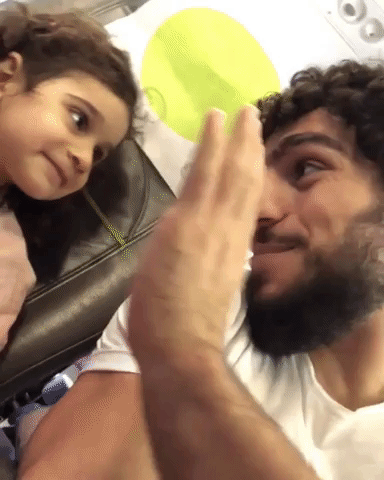 Give Five Father And Daughter GIF