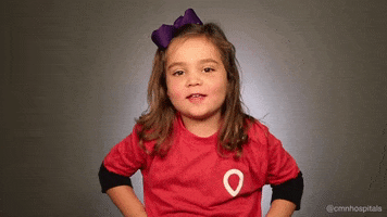 cute girl thank you GIF by Children's Miracle Network Hospitals
