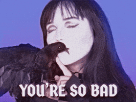 Goth You Are Bad GIF by GIPHY Studios 2021
