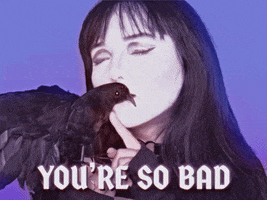 Goth You Are Bad GIF by GIPHY Studios Originals