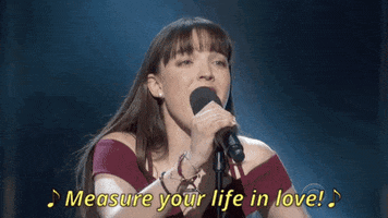 Rent Measure Your Life In Love GIF by Tony Awards