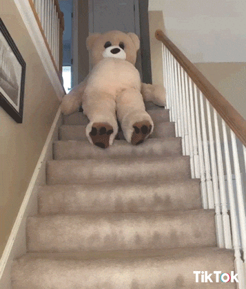 tired teddy bear GIF by TikTok
