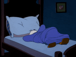 Tired Donald Duck GIF by MOODMAN