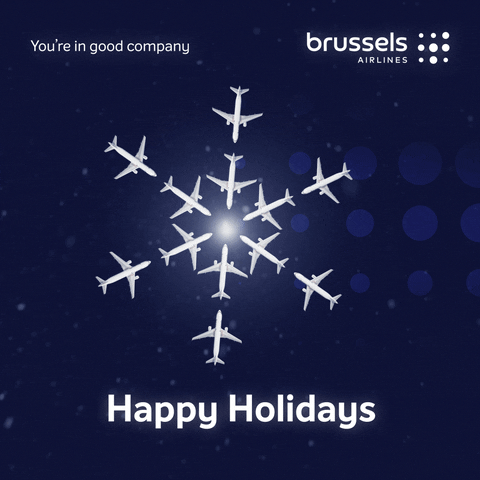 Christmas Snow GIF by Brussels Airlines