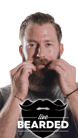 Beard Badass Sticker by Live Bearded