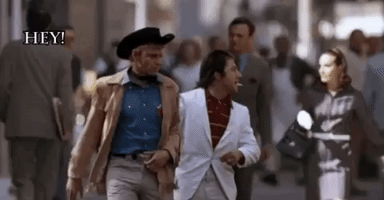 Walking Here Midnight Cowboy GIF