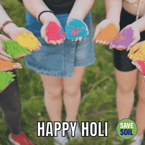 Happy Holi GIF by Save Soil