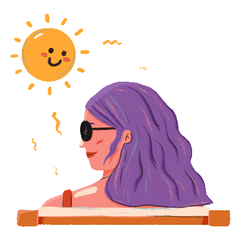 Sun Tan Summer Sticker by chenny aviana