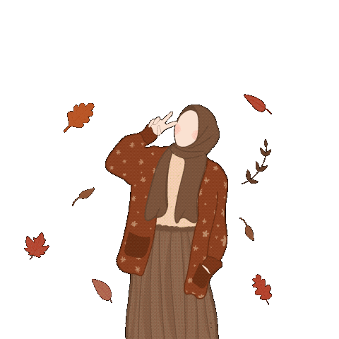 Orange Autumn Sticker