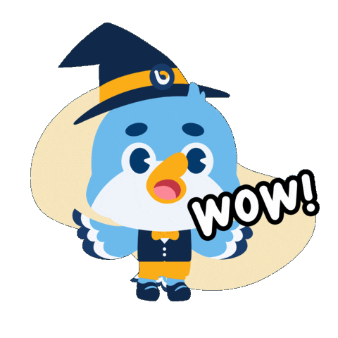 Owl Wow Sticker by Accurate Indonesia