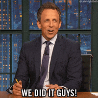 we did it wow GIF by Late Night with Seth Meyers