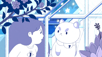 angry bee and puppycat GIF