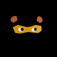 bear halloween mask GIF