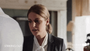 striking out wince GIF by Acorn TV