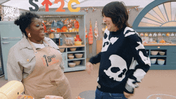 Friends Lol GIF by The Great British Bake Off