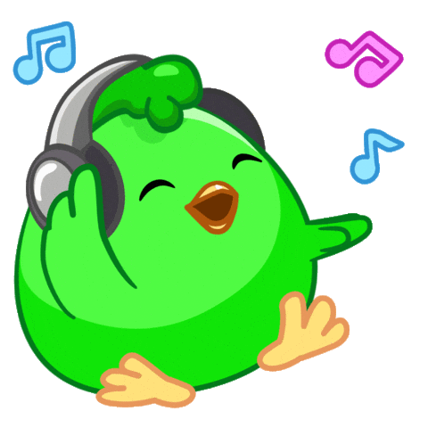 Frau_Shto music dancing green twitch Sticker
