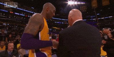 Kobe Bryant Fist Bump GIF by NBA