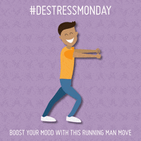 Running Man Dancing GIF by DeStress Monday
