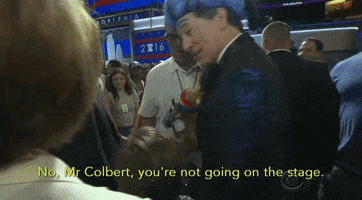 dnc shut down GIF by The Late Show With Stephen Colbert