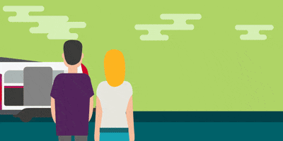 couple travel GIF by SNCF