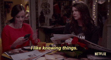 Gilmore Girls I Like Knowing Things GIF