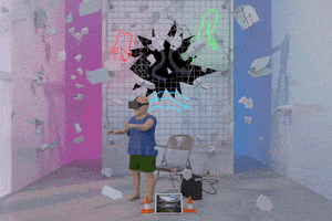 virtual reality vr GIF by Milton Melvin Croissant III