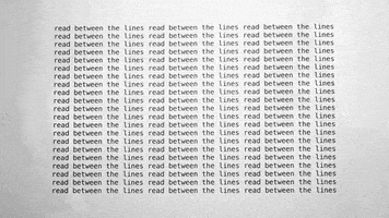 read between the lines GIF by A. L. Crego