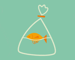 sad goldfish GIF by Christina Lu