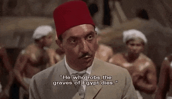 classic film he who robs the graves of egypt dies GIF by Warner Archive